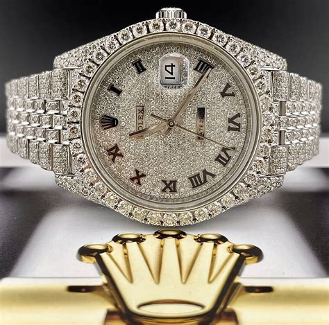 iced out rolex style|fully iced out Rolex.